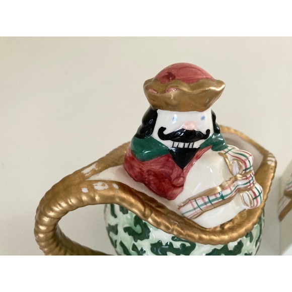 VTG Avon China St Nicholas Sugar Creamer Set 2001 Christmas - Picture 4 of 11